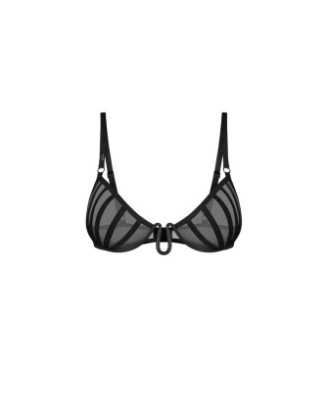 Aurorium demi-soutien-gorge noir